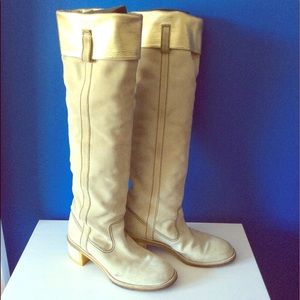 AUTHENTIC CHANEL OVER THE KNEES BOOTS